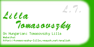 lilla tomasovszky business card